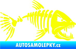 Samolepka Ryba kostra 005 pravá Fluorescentní žlutá