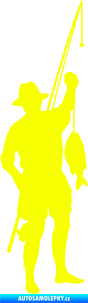 Samolepka Rybář 012 pravá Fluorescentní žlutá