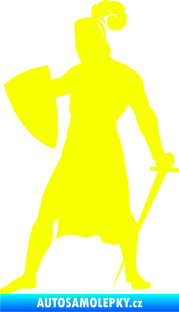 Samolepka Rytíř 001 levá Fluorescentní žlutá