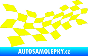 Samolepka Šachovnice 017 Fluorescentní žlutá
