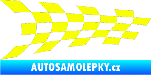 Samolepka Šachovnice 024 Fluorescentní žlutá