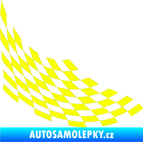 Samolepka Šachovnice 040 Fluorescentní žlutá