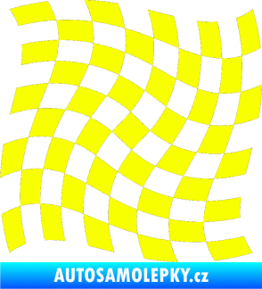 Samolepka Šachovnice 042 Fluorescentní žlutá
