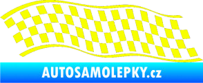 Samolepka Šachovnice 057 Fluorescentní žlutá
