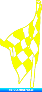 Samolepka Šachovnice 058 Fluorescentní žlutá