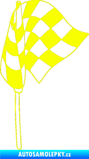 Samolepka Šachovnice 069 Fluorescentní žlutá