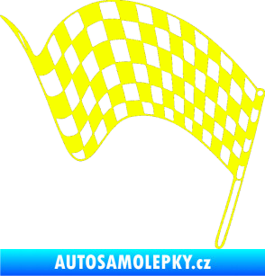 Samolepka Šachovnice 071 Fluorescentní žlutá