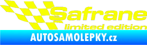Samolepka Safrane limited edition levá Fluorescentní žlutá