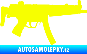 Samolepka Samopal 001 pravá Fluorescentní žlutá