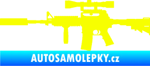 Samolepka Samopal 006 levá Fluorescentní žlutá