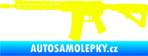 Samolepka Samopal 007 levá Fluorescentní žlutá