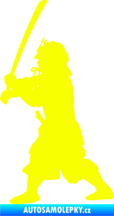 Samolepka Samuraj 001 levá Fluorescentní žlutá