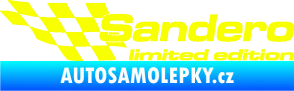 Samolepka Sandero limited edition levá Fluorescentní žlutá