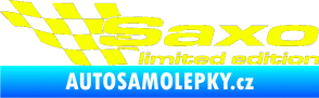Samolepka Saxo limited edition levá Fluorescentní žlutá