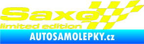 Samolepka Saxo limited edition pravá Fluorescentní žlutá