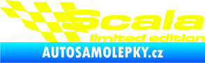 Samolepka Scala limited edition levá Fluorescentní žlutá