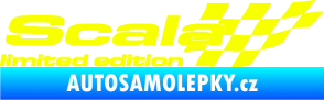 Samolepka Scala limited edition pravá Fluorescentní žlutá
