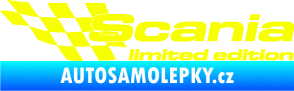 Samolepka Scania limited edition levá Fluorescentní žlutá