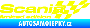 Samolepka Scania limited edition pravá Fluorescentní žlutá