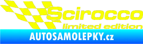 Samolepka Scirocco limited edition levá Fluorescentní žlutá
