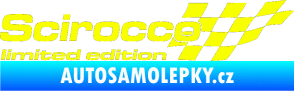 Samolepka Scirocco limited edition pravá Fluorescentní žlutá