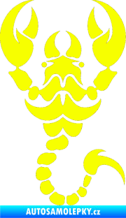 Samolepka Štír 005 pravá Fluorescentní žlutá