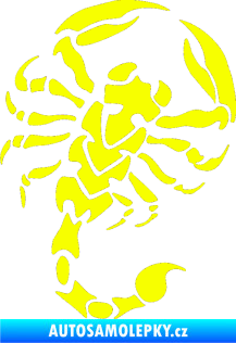 Samolepka Štír 016 levá Fluorescentní žlutá