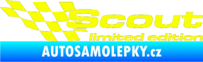 Samolepka Scout limited edition levá Fluorescentní žlutá