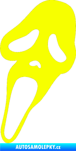 Samolepka Scream levá Fluorescentní žlutá