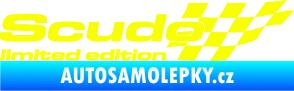 Samolepka Scudo limited edition pravá Fluorescentní žlutá