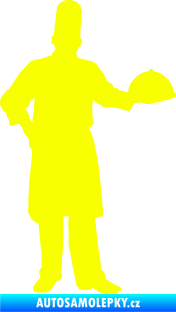 Samolepka Šéfkuchař 001 pravá Fluorescentní žlutá