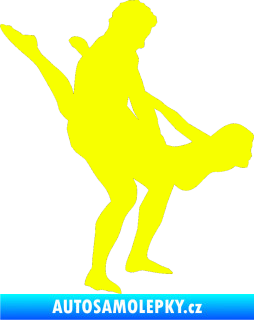 Samolepka Sexy siluety 005 Fluorescentní žlutá