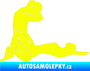 Samolepka Sexy siluety 010 Fluorescentní žlutá