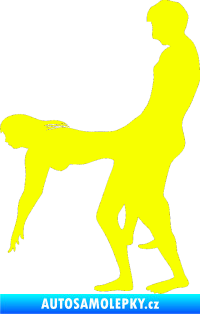 Samolepka Sexy siluety 012 Fluorescentní žlutá