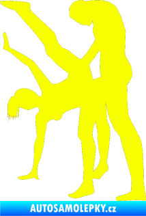 Samolepka Sexy siluety 013 Fluorescentní žlutá