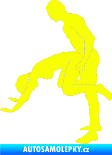 Samolepka Sexy siluety 014 Fluorescentní žlutá