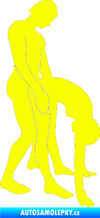 Samolepka Sexy siluety 016 Fluorescentní žlutá