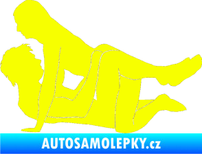 Samolepka Sexy siluety 022 Fluorescentní žlutá