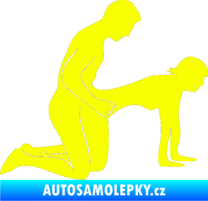 Samolepka Sexy siluety 024 Fluorescentní žlutá