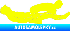 Samolepka Sexy siluety 029 Fluorescentní žlutá