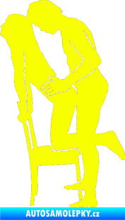 Samolepka Sexy siluety 036 Fluorescentní žlutá