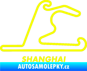 Samolepka Okruh Shanghai Fluorescentní žlutá