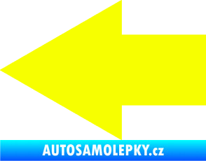 Samolepka Šipka 001 levá ikonka Fluorescentní žlutá