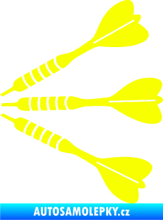 Samolepka Šipky 004 levá Fluorescentní žlutá