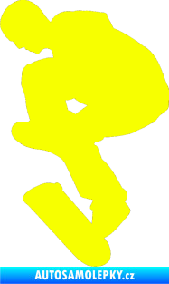 Samolepka Skateboard 002 levá Fluorescentní žlutá