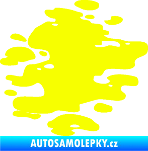 Samolepka Skvrna 001 pravá kaňka Fluorescentní žlutá