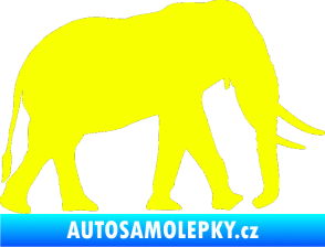 Samolepka Slon 002 pravá Fluorescentní žlutá