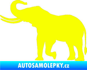 Samolepka Slon 003 levá Fluorescentní žlutá