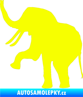 Samolepka Slon 005 levá Fluorescentní žlutá