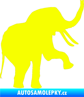 Samolepka Slon 005 pravá Fluorescentní žlutá